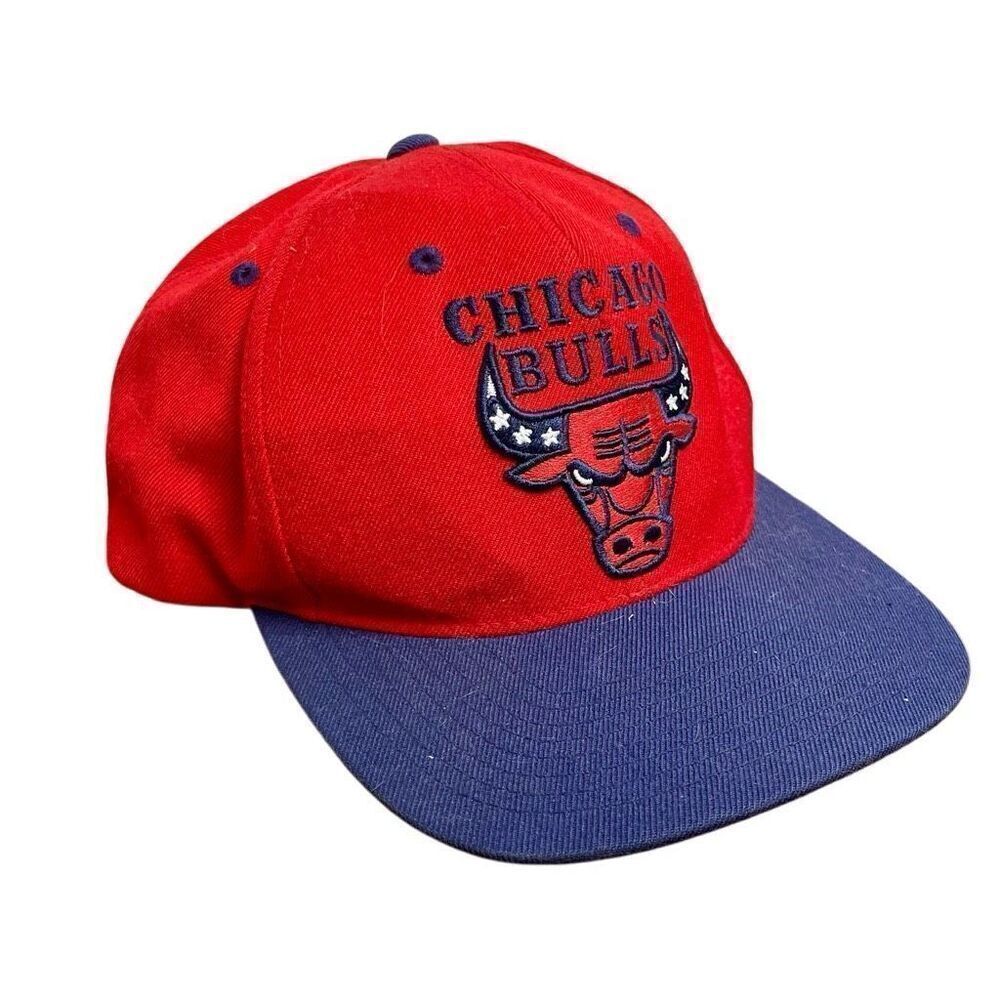 Chicago Bulls NBA Mitchell & Ness Hat Snapback Cap Red Blue Men Michael Jordan